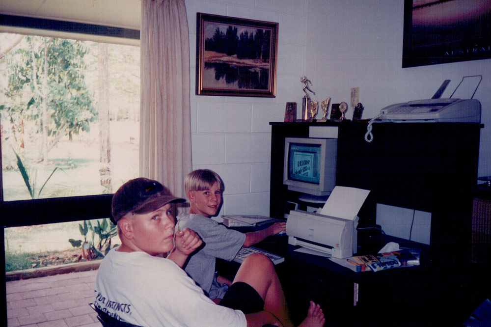 Young Matt Limmer with Brother Scott